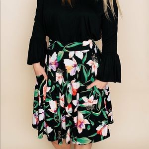 Amelia James Floral Savannah Skirt with pockets